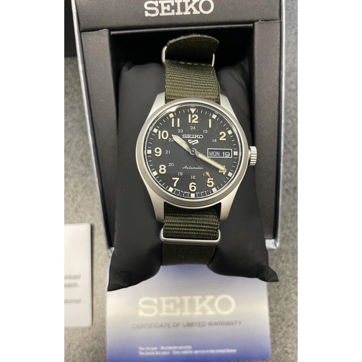 Seiko 5 Sport Automatic Nylon Strap Mid-size Watch SRPJ85 Made in Japan