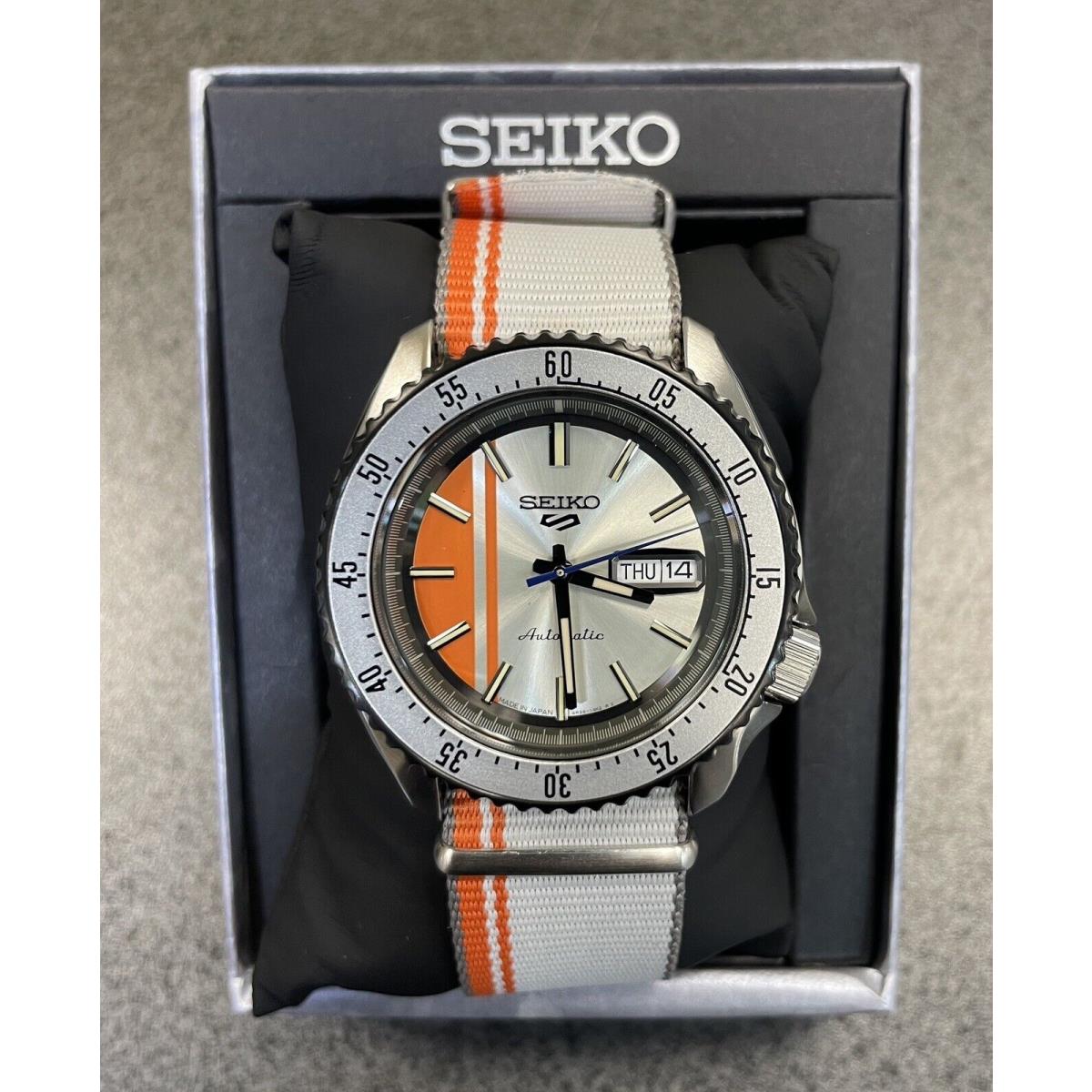 Seiko 5 Automatic Men`s Nylon Band Watch SRPK73 Made In Japan