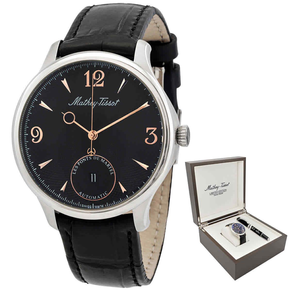 Mathey-tissot Edmond Auto Havana Automatic Black Dial Men`s Watch MC1886CNA