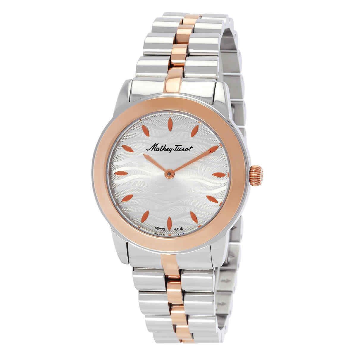 Mathey-tissot Artemis Quartz Silver Dial Ladies Watch D10860BS