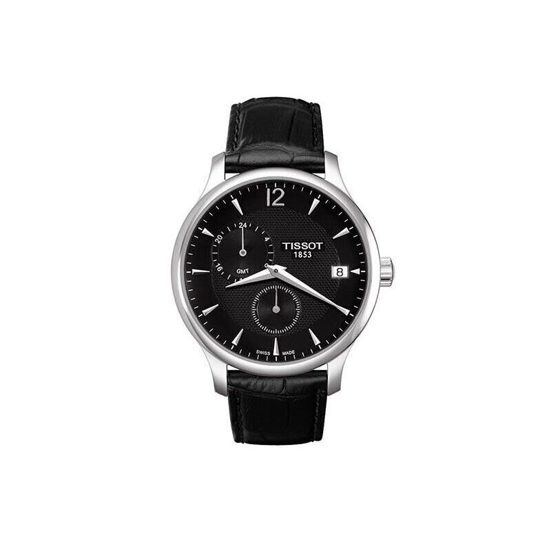 Tissot T0636391605700 Men`s Watch Black Leather Band Quartz