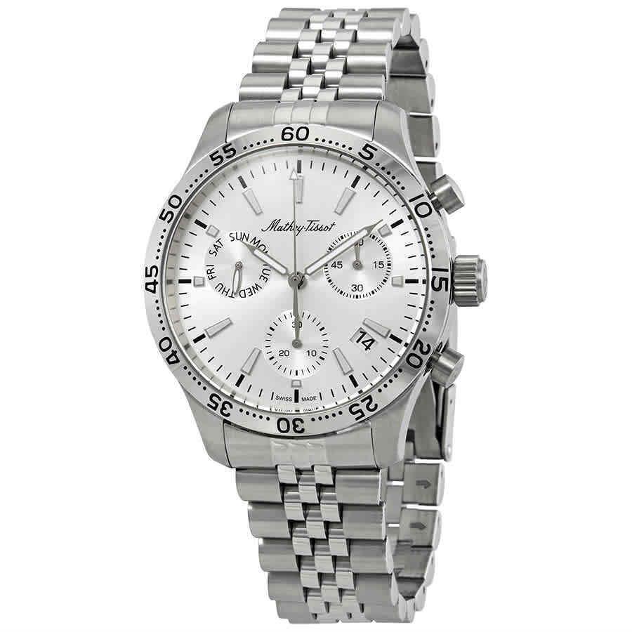 Mathey-tissot Type 22 Chronograph Silver Dial Men`s Watch H1822CHAS