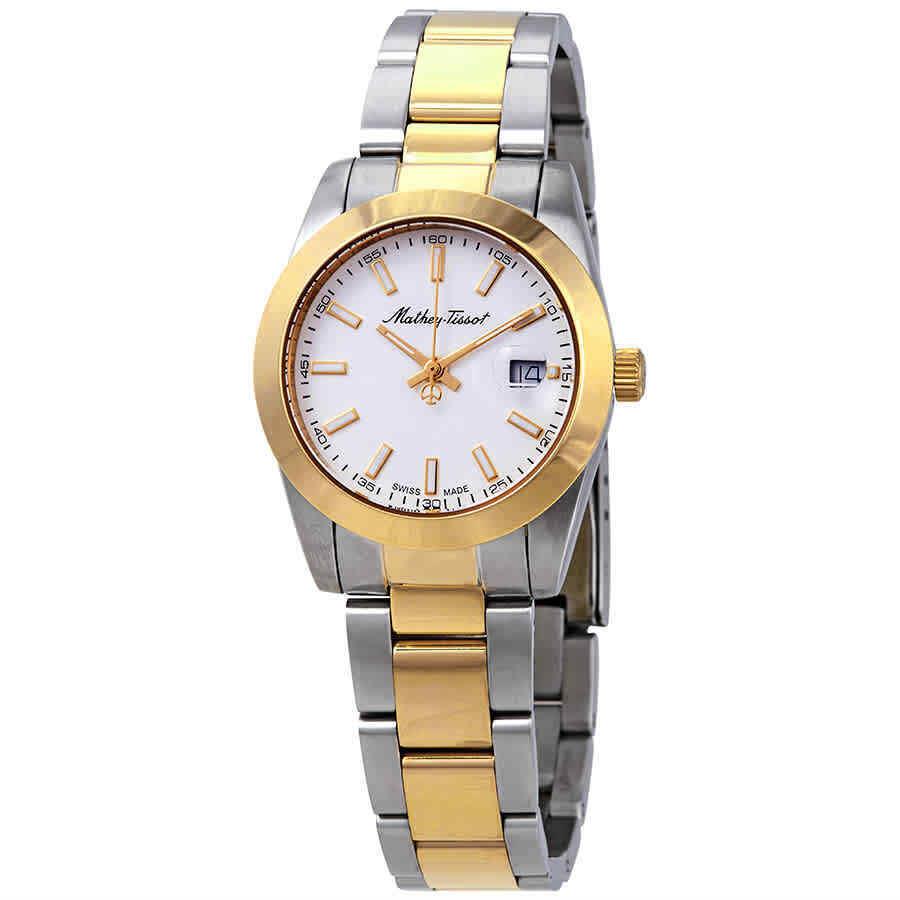 Mathey-tissot Mathey I Quartz White Dial Ladies Watch D450BI