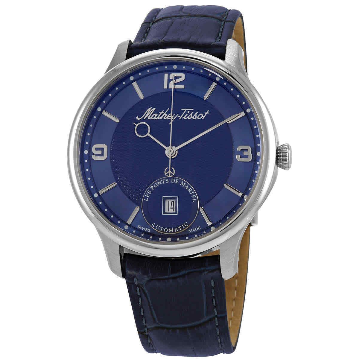 Mathey-tissot Edmond Automatic Blue Dial Men`s Watch AC1886ABU