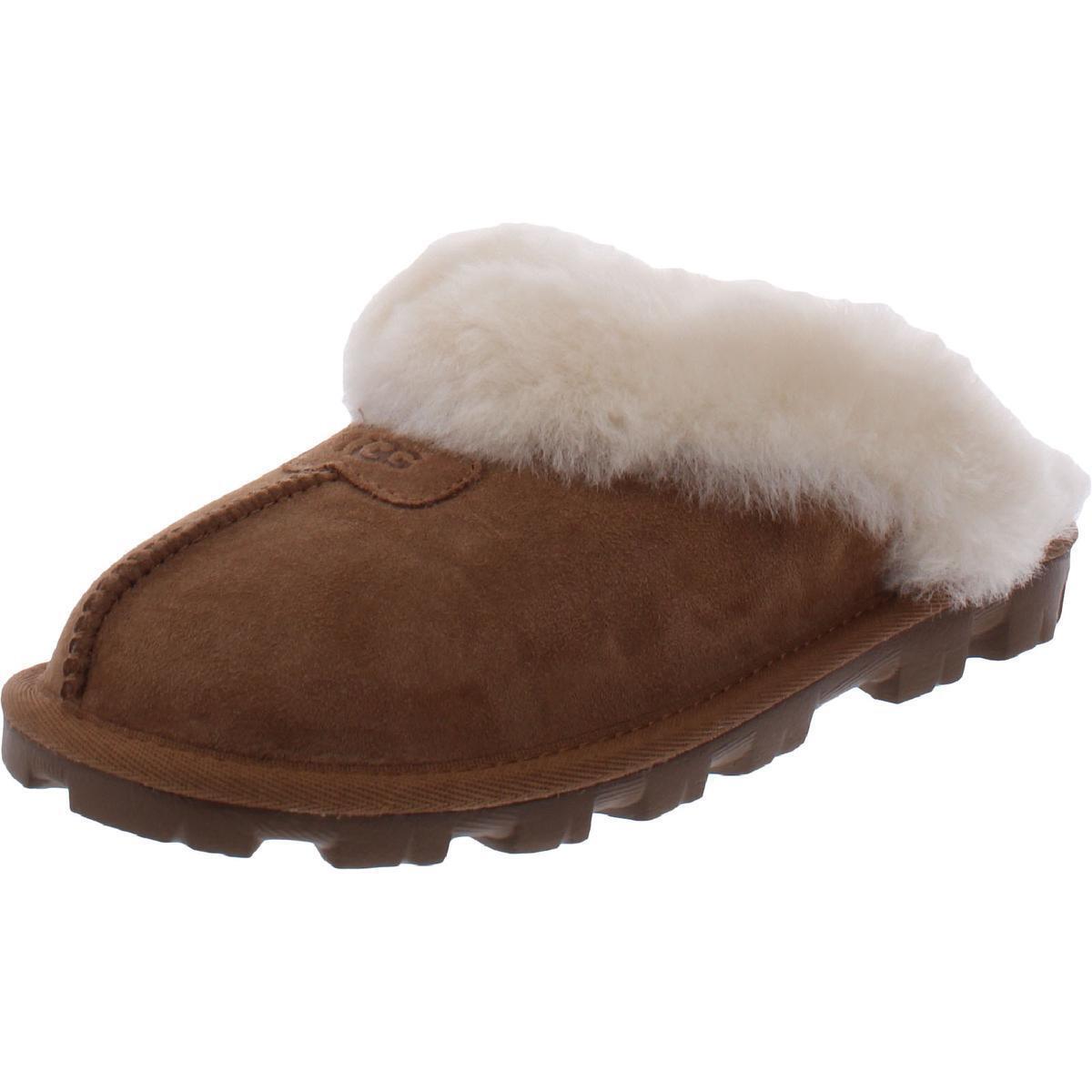 Ugg Australia Womens Coquette Brown Mule Slippers Shoes 7 Medium B M Bhfo 9305 - Brown