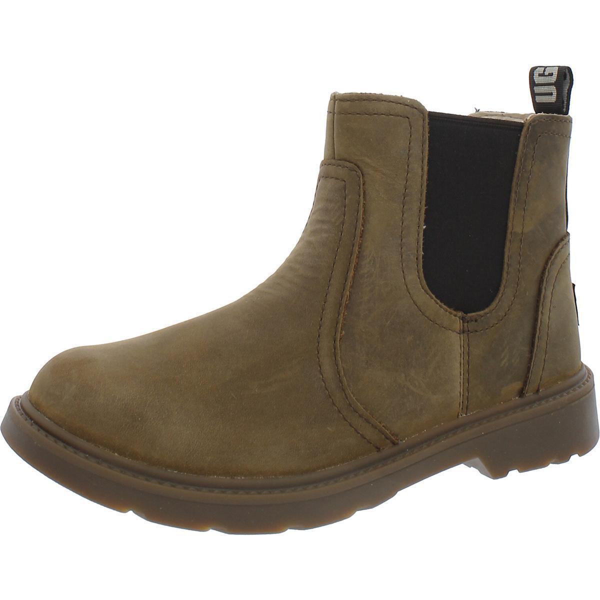 Ugg Womens Bolden Weather Brown Ankle Boots 2 Medium B M Little Kid Bhfo 9873 - Walnut