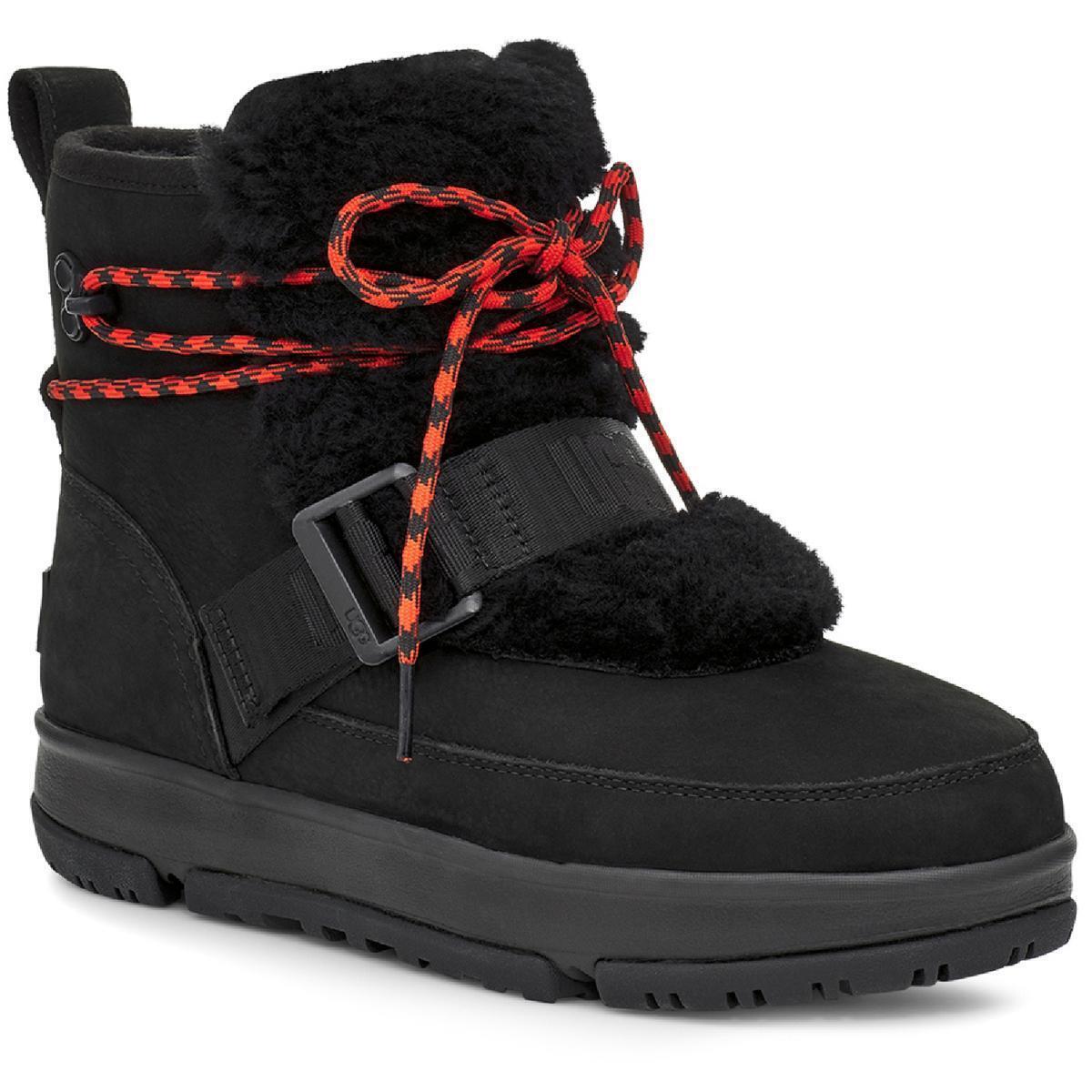 Ugg Womens Classic Weather Hiker Black Winter Snow Boots 10 Medium B M 8109