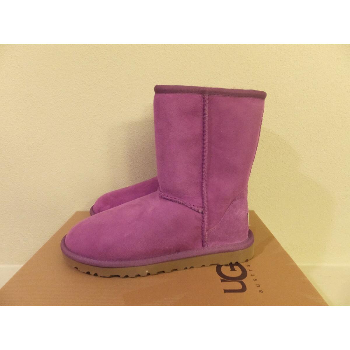 Ugg Classic Boots Short Purple Warm Winter Fit Youth 3 Women`s Size 5