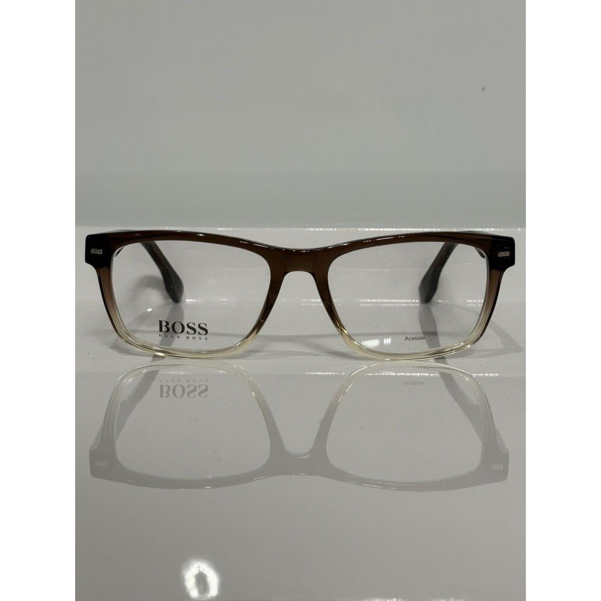 Hugo Boss 1354U 00MY Brown Fades Bold Acetate Eyeglasses 55mm