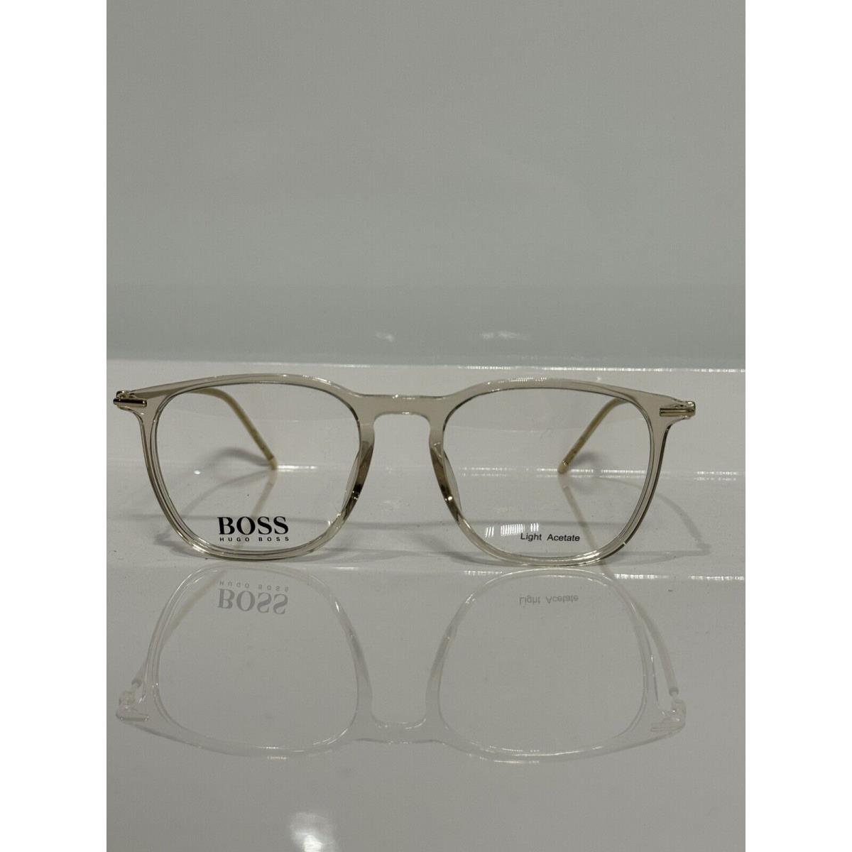 Hugo Boss 1313 Ice Mud Gold Thin Acetate Unisex Eyeglasses 50mm