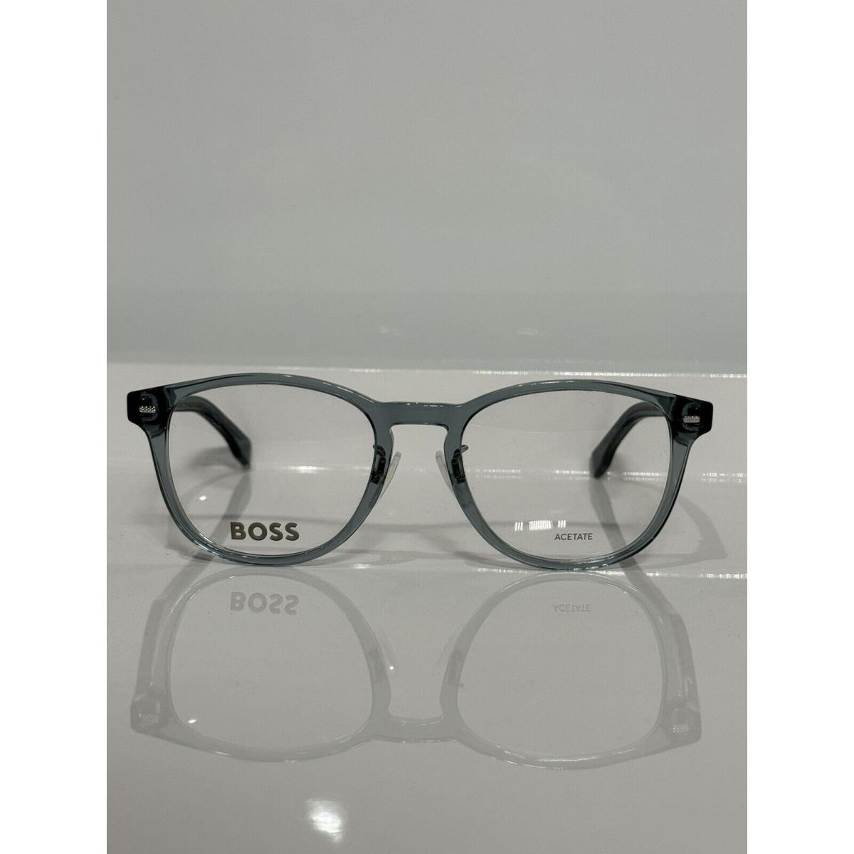 Hugo Boss 1479/S Pjp Crystal Teal Round Acetate Eyeglasses 52mm