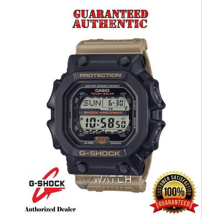 Casio G-shock GX56TU-1A5 Tough Solar Powered Mud Shock Resistant Black Tan Watch