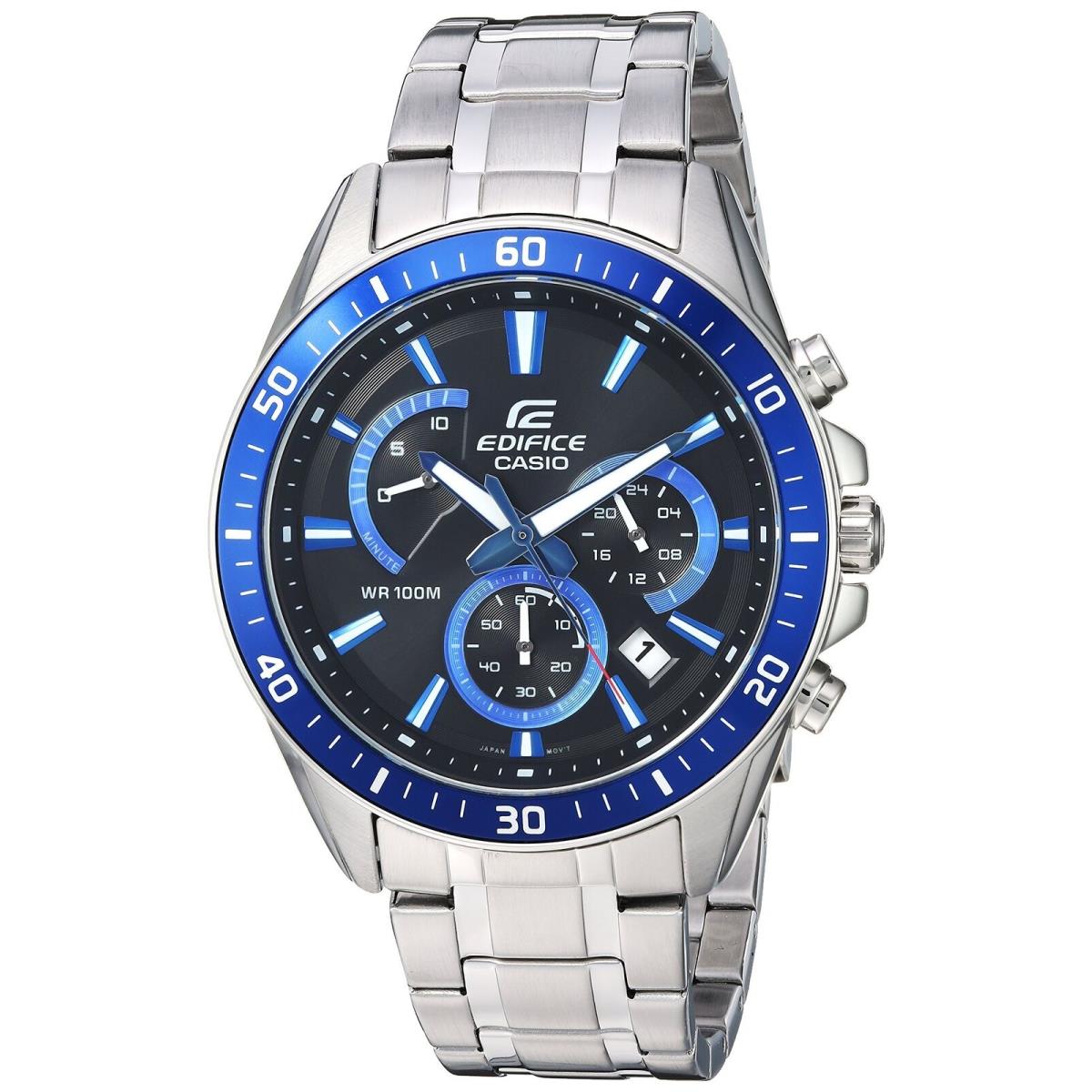 Casio Edifice EFR-552D-1A2VUDF Men`s Watch Analog Display Quartz Silver