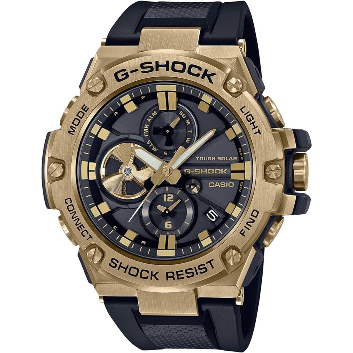 Casio G-shock GSTB100GB1A9 G-steel Tough Solar Mobile Link Feature Men`s Watch