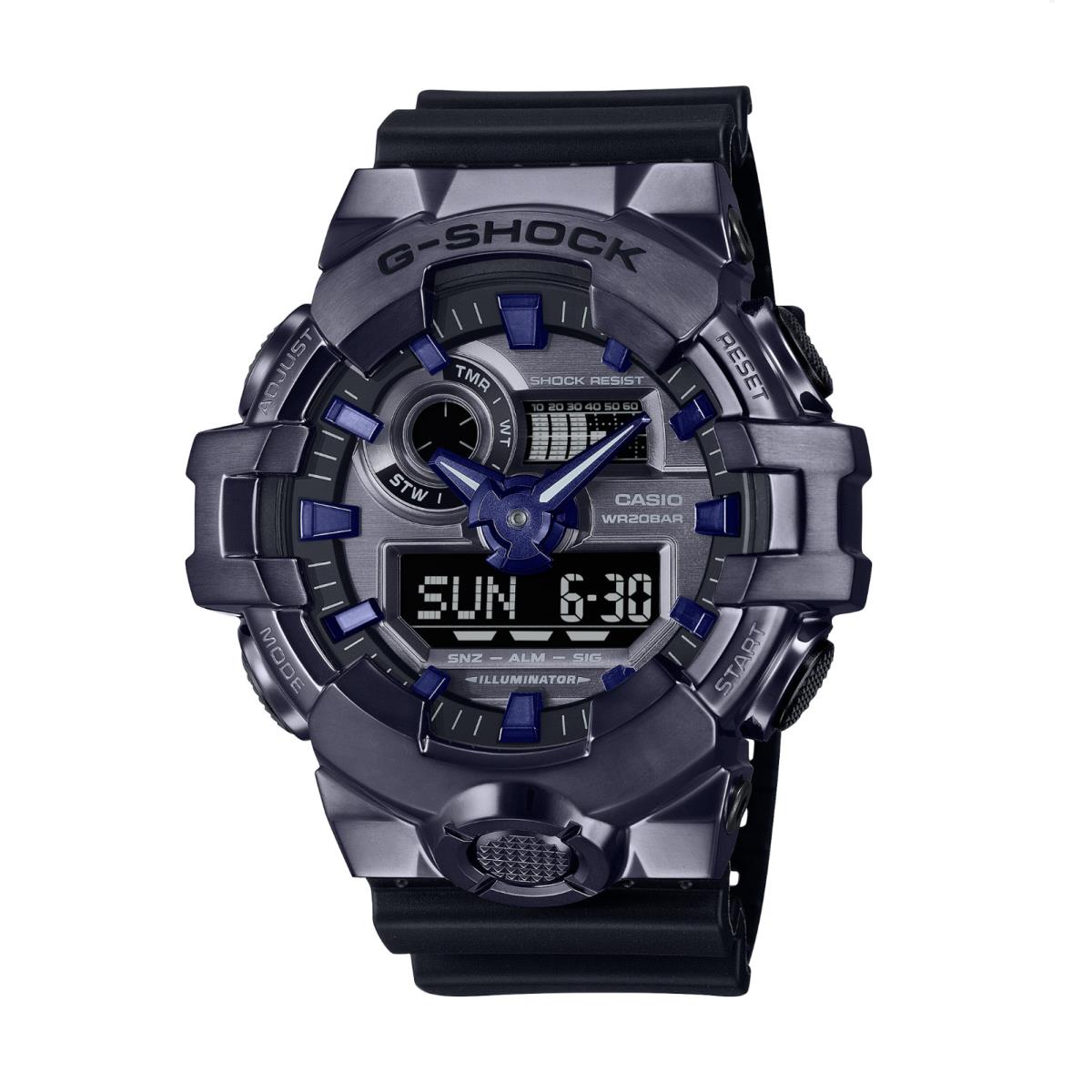 Casio G-shock Steel Silver-tone Dial Stainless Men`s Watch GM700P-6A