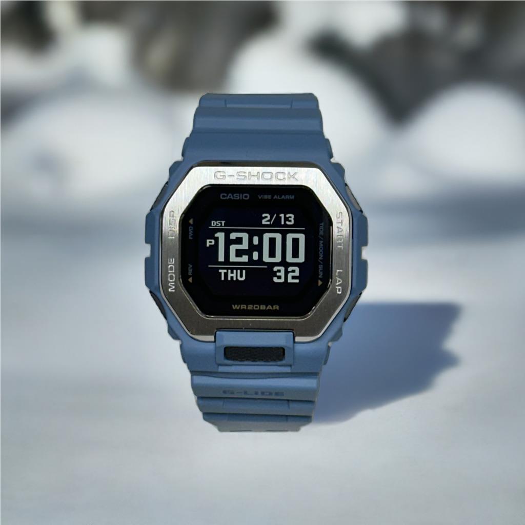 Casio G-shock GBX100-2A Blue Digital G-lide Bluetooth Watch