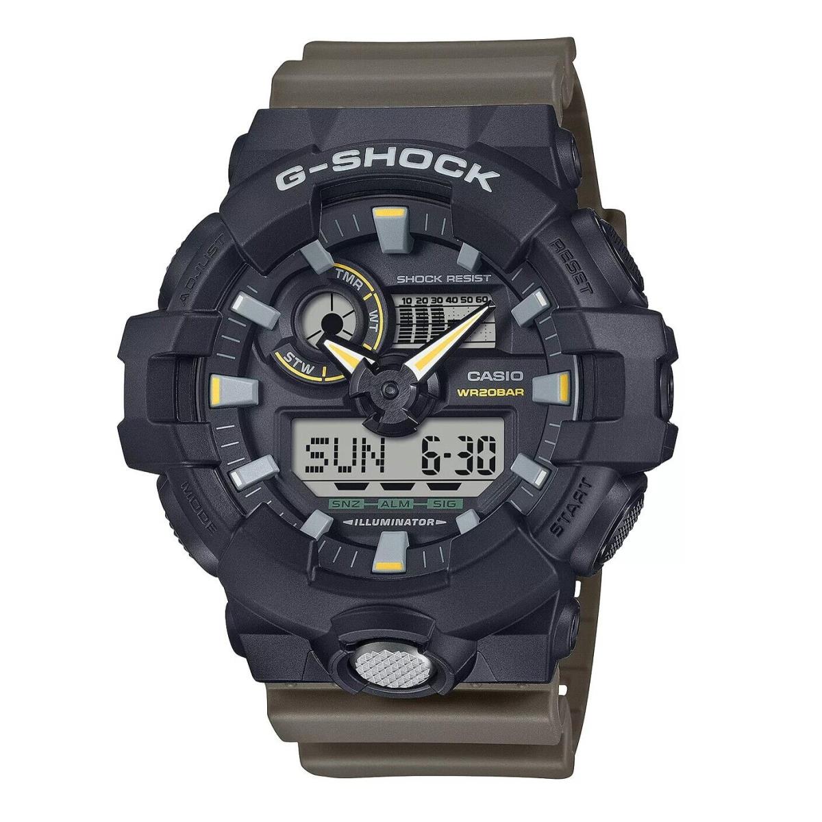 Casio G Shock Two-tone Black Olive00000GA100TU-1A3 Returned in Condition