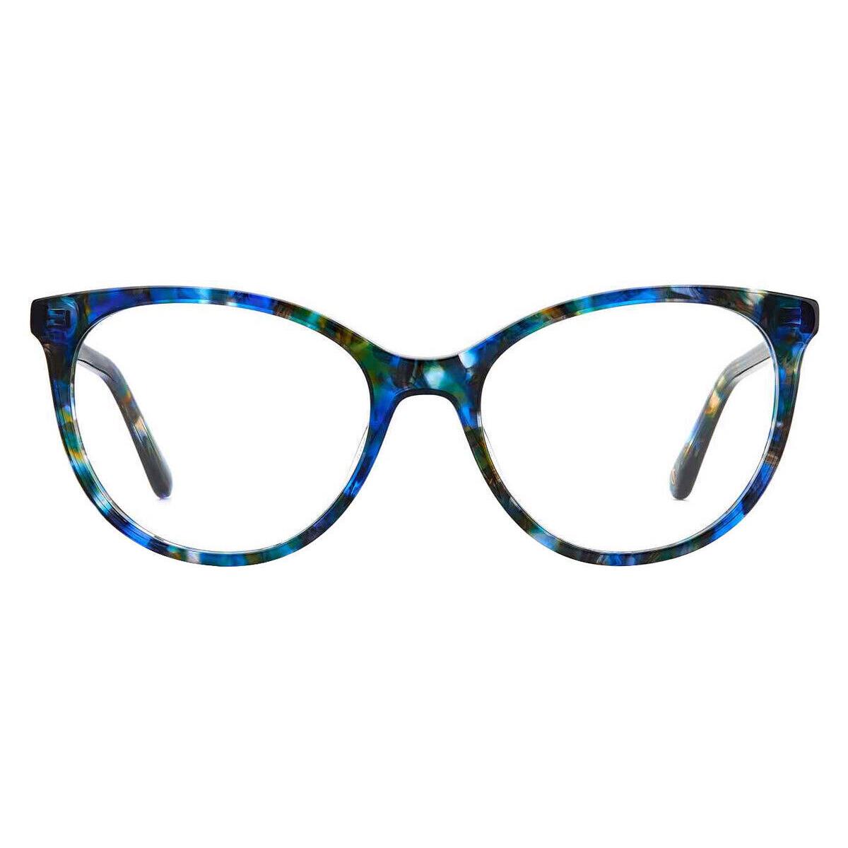 Juicy Couture 235 Eyeglasses RX Women Blue Havana Oval 52mm