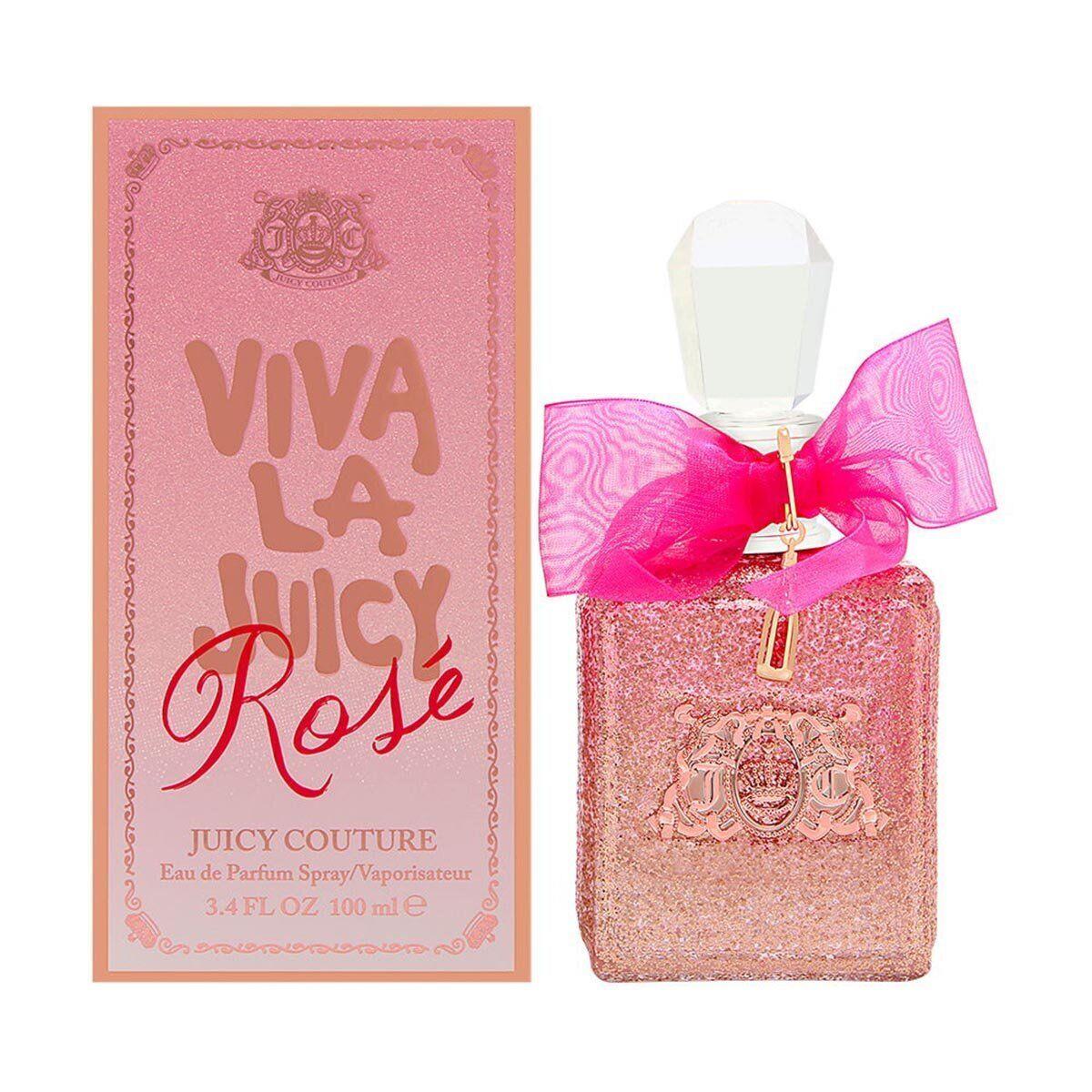 Women`s Perfume Viva La Juicy Rose Eau De Parfum Edp Spray 3.4 Fl Oz