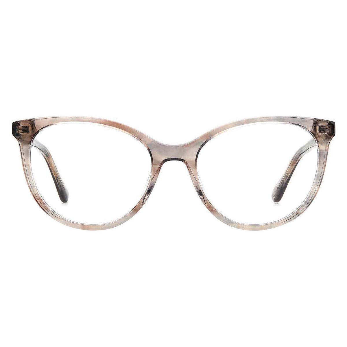 Juicy Couture 235 Eyeglasses Women Gray Beige Oval 52mm