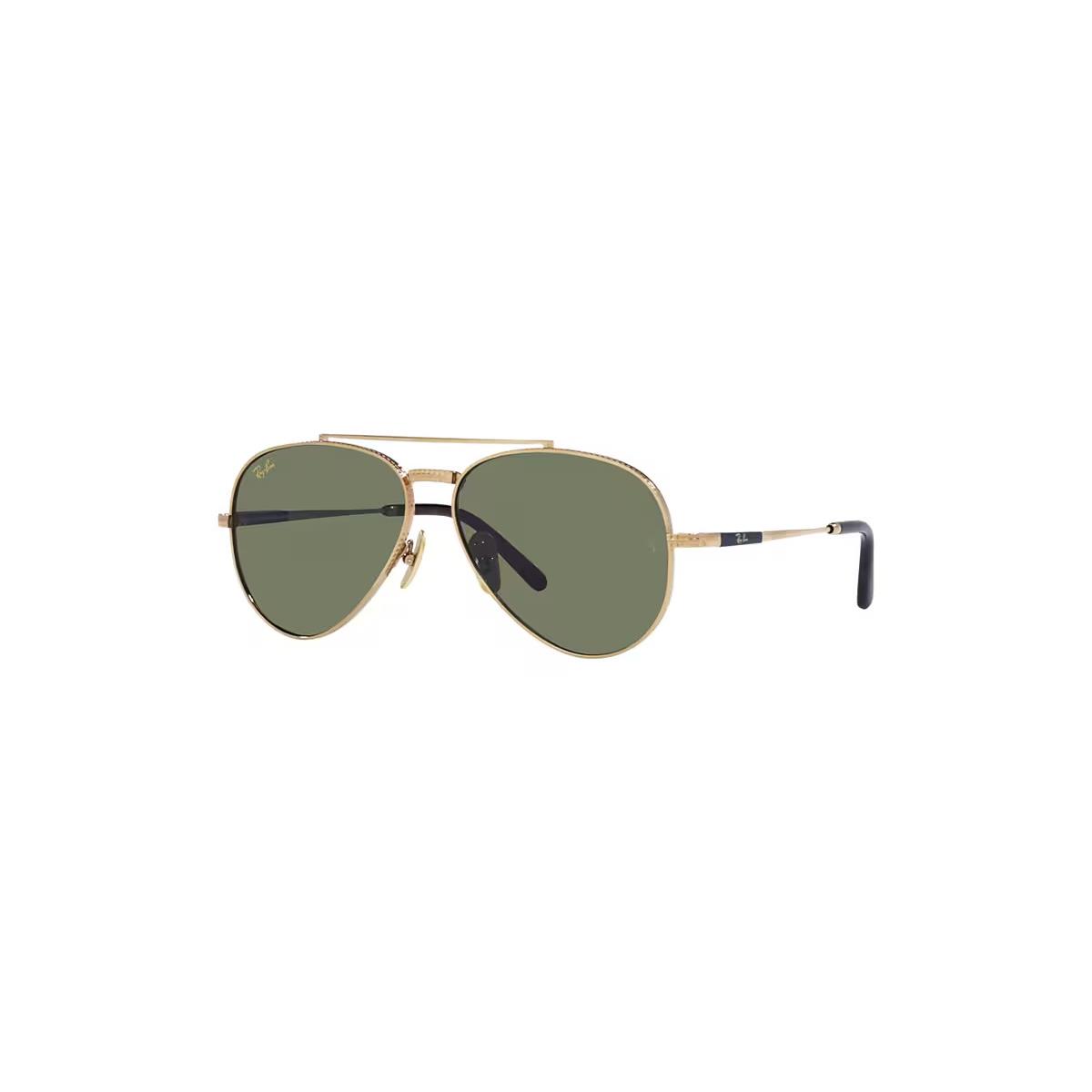 Ray Ban Sunglasses Aviator Ii Titanium RB8225 313852 Arista w Green 58-14-140