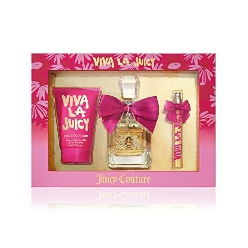 Viva La Juicy 3pc Gift Set 3.4oz Edp + .33oz Travel Spray + 4.2oz Body Lotion