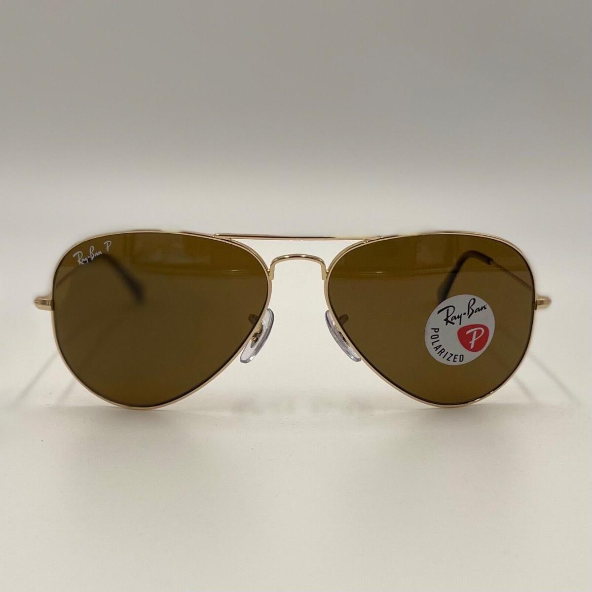 Ray-ban Aviator Classic Gold RB3025 001/57 58-14 58mm Polarized Brown B-15