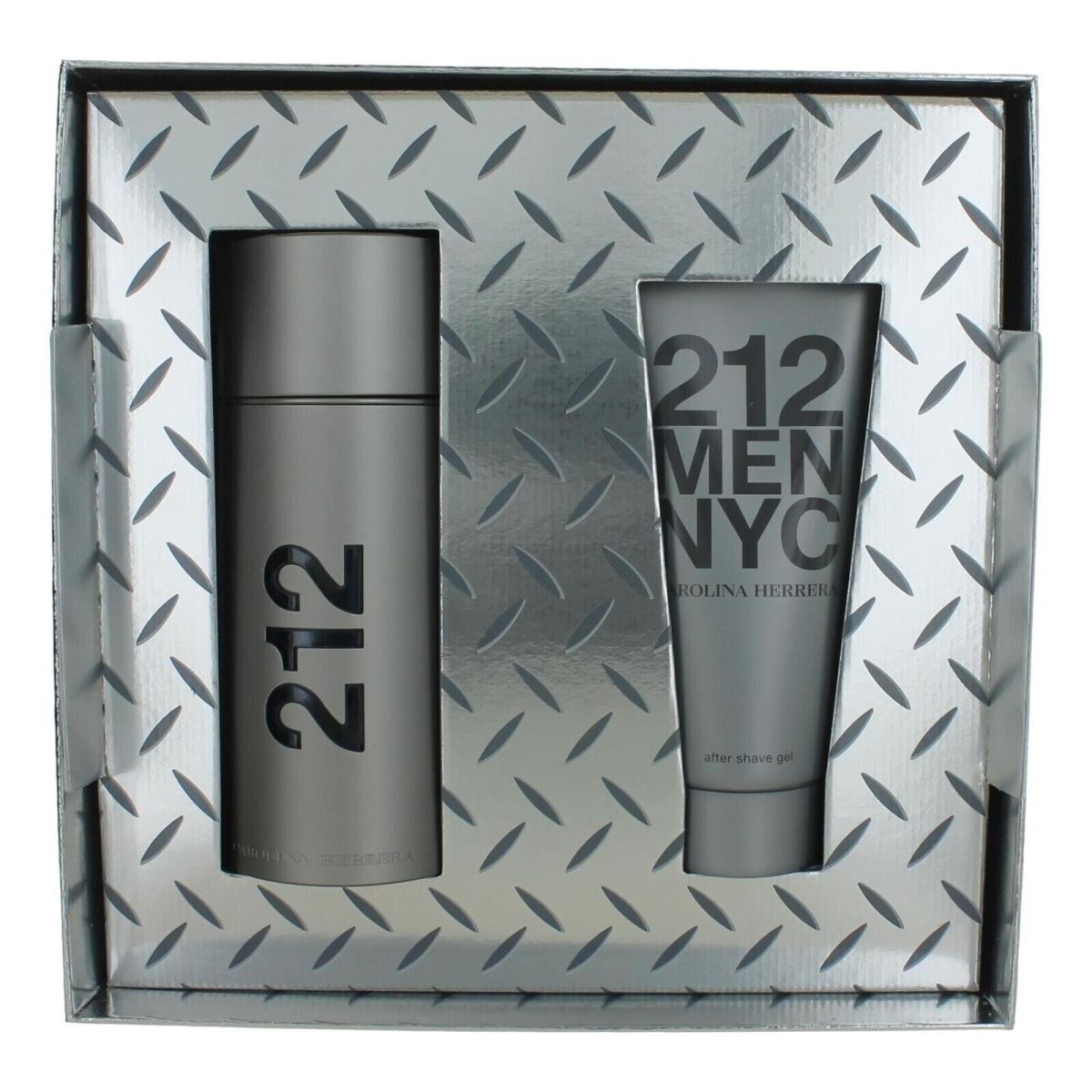 Carolina Herrera 212 Men Gift Set - 2 Piece Gift Set: 3.4 Oz Eau De Toilette