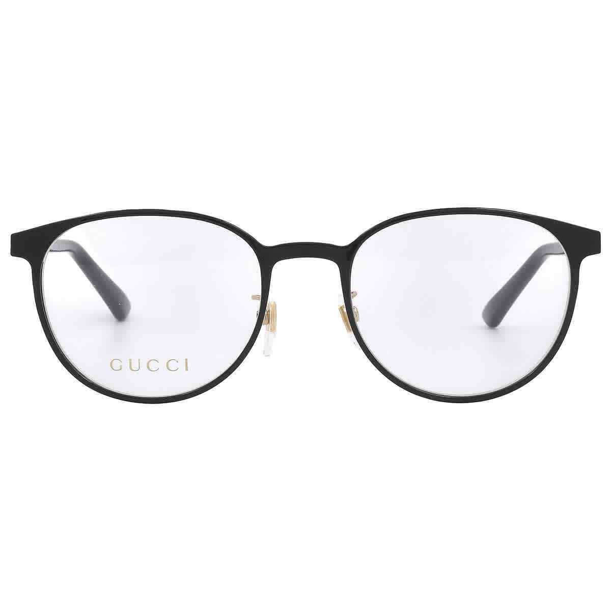 Gucci Demo Oval Men`s Eyeglasses GG0293O 002 52 GG0293O 002 52