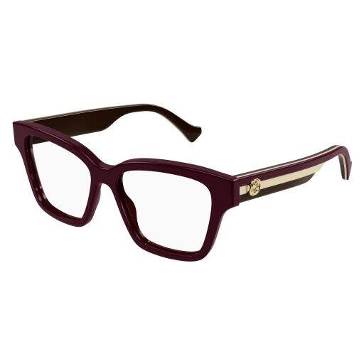 Gucci GG 1302O Eyeglasses 005 Burgundy