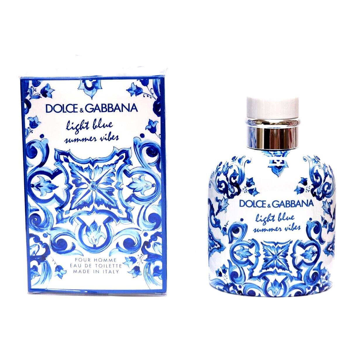 Dolce Gabbana Light Blue Summer Vibes Men 4.2 oz Edt Spray