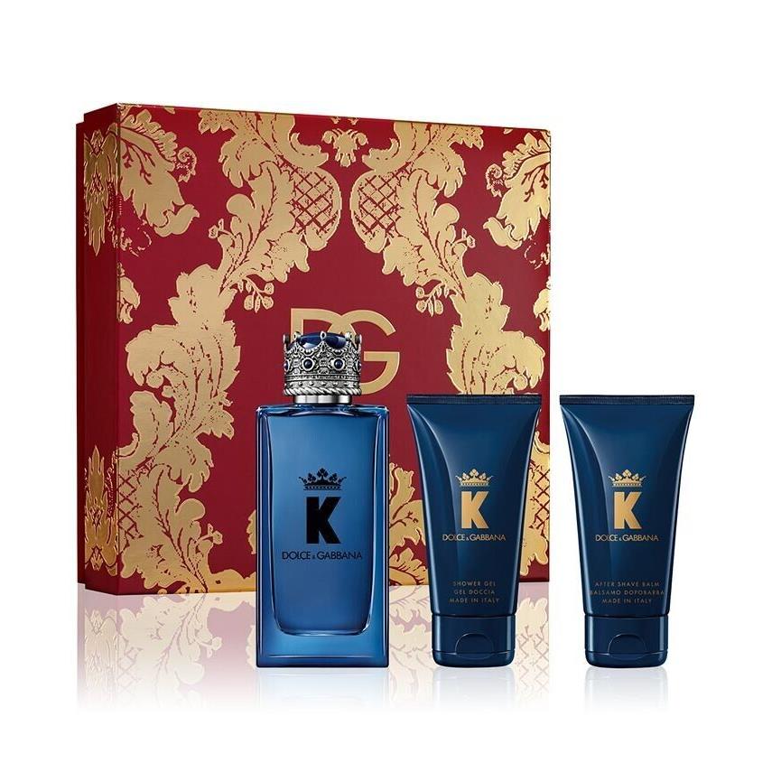 Dolce Gabbana K King Eau de Parfum 3 Piece Gift Set For Men