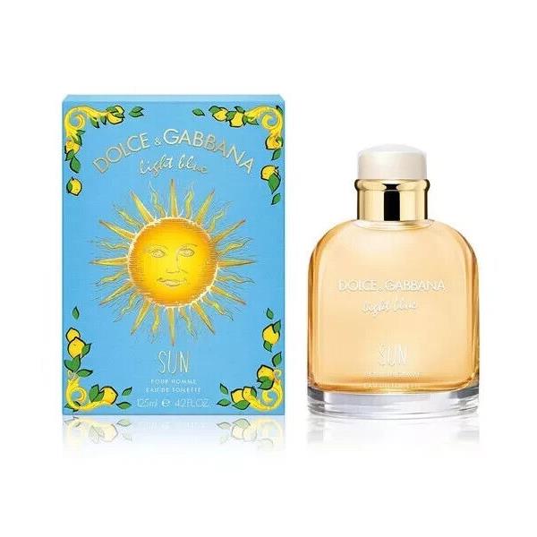 Light Blue Sun by Dolce Gabbana Edt For Men 4.2Oz. .hard to Find