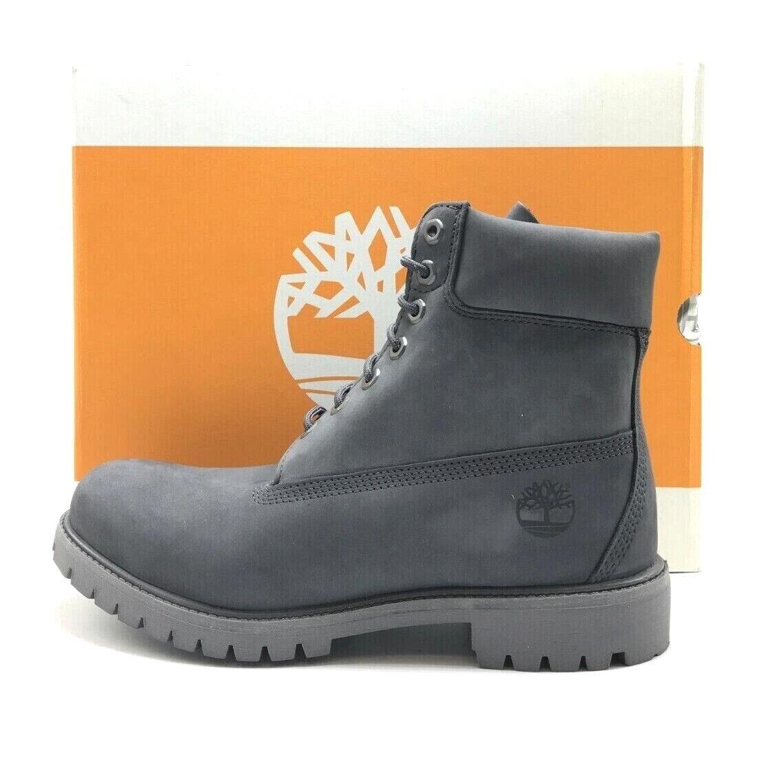 Men Timberland Premium 6-INCH Waterproof Boots DK Grey TB0A5RBM W08 - Gray