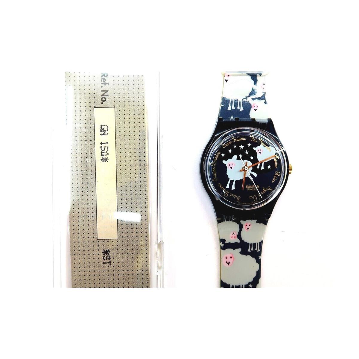 Swatch Watch Black Sheep GN150 1995 w/ Case and Papers by Andrea Arrigoni n1