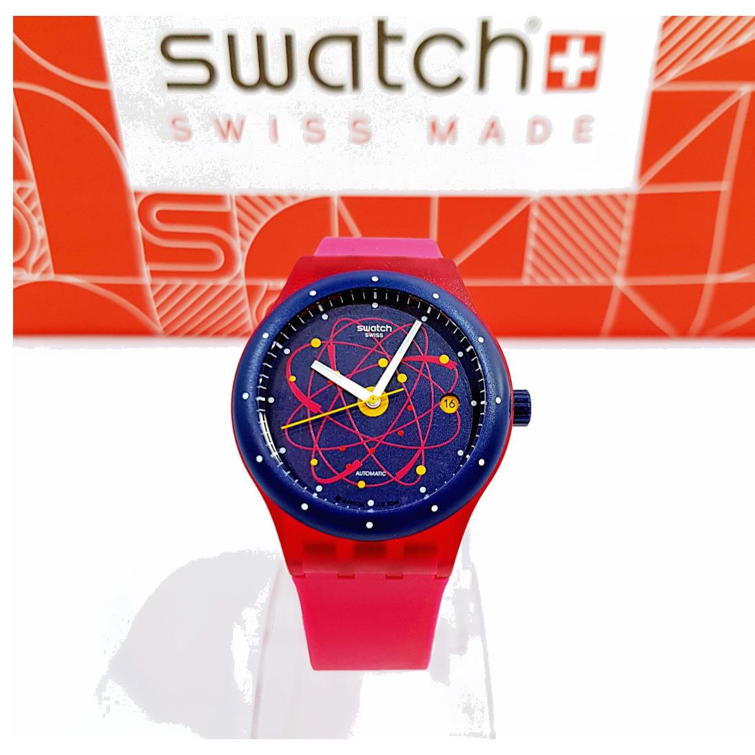 Limited Swatch Swiss Made Sistem 51 Pink Automatic Watch SUTR401