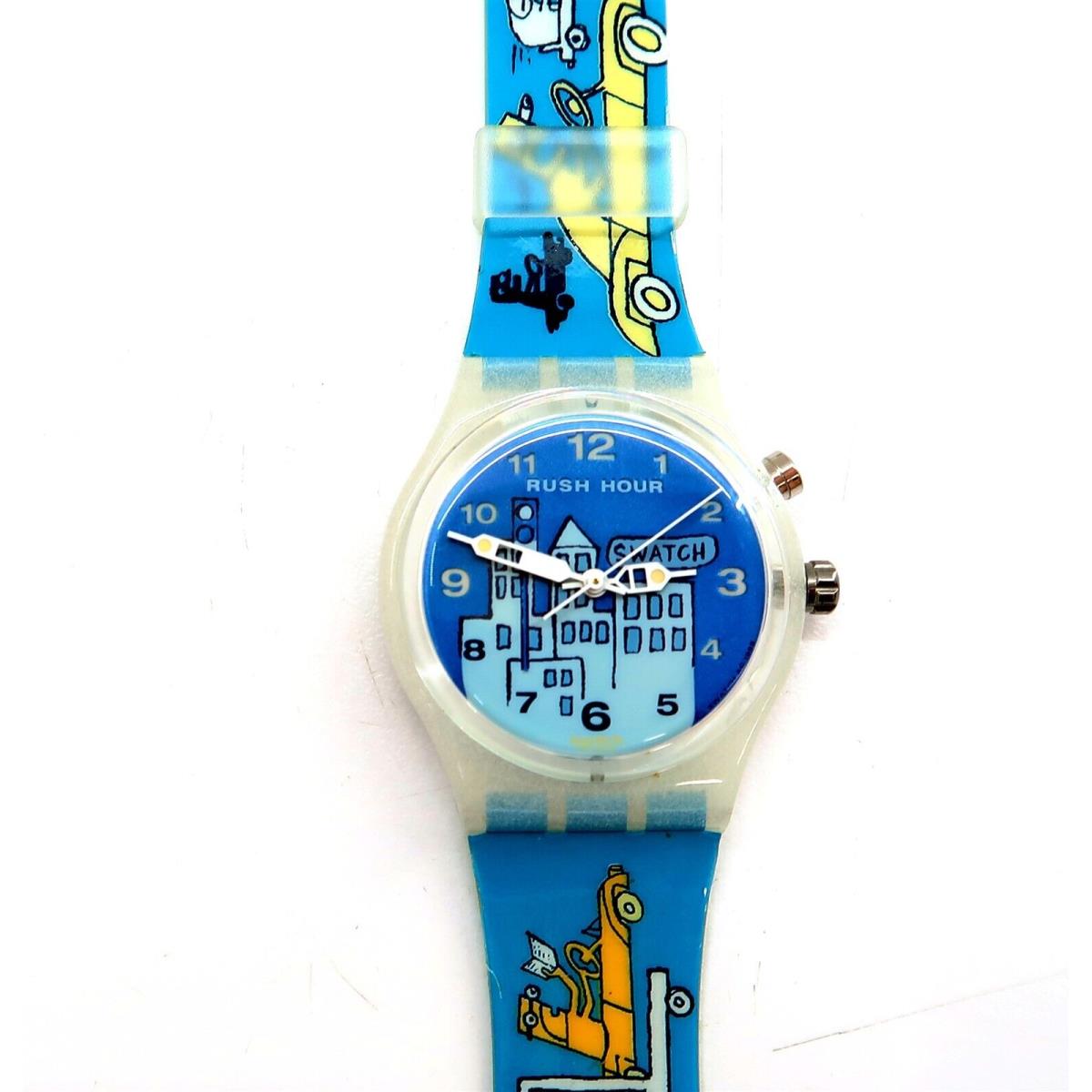 Swatch Watch Spitsuur GW901 Old Stock 1999 with Case Papers by Modern Dog