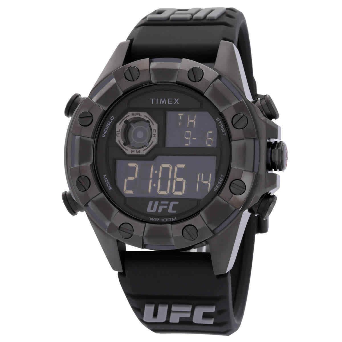 Timex Ufc Kick Alarm Quartz Digital Men`s Watch TW2V87000JR