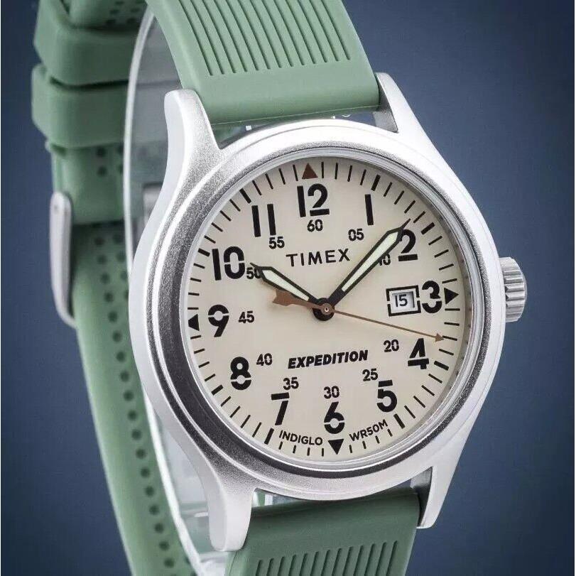 Timex Expedition Acadia Green Silicone Strap Watch 40MM TW4B30100