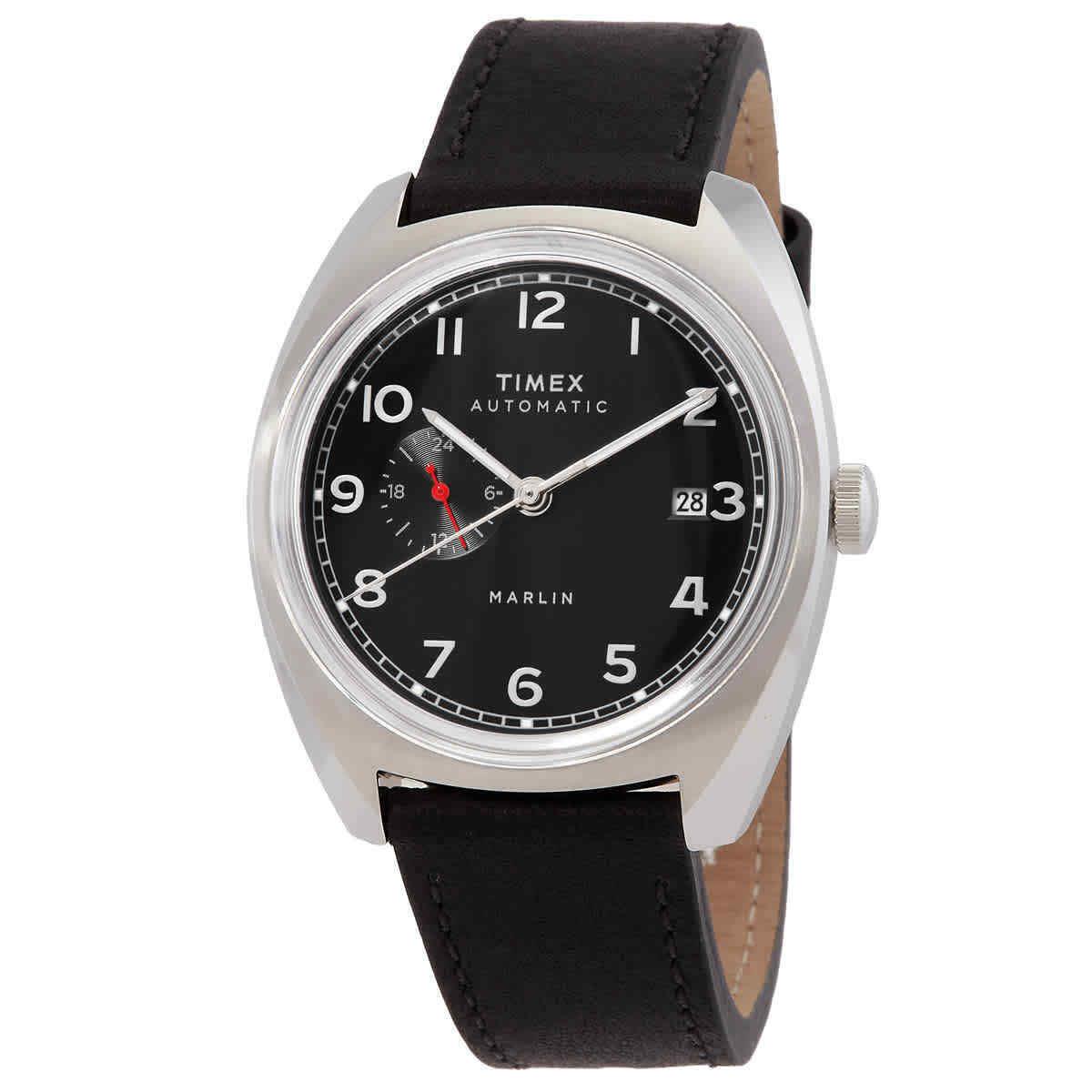 Timex Marlin Automatic Black Dial Men`s Watch TW2V62100