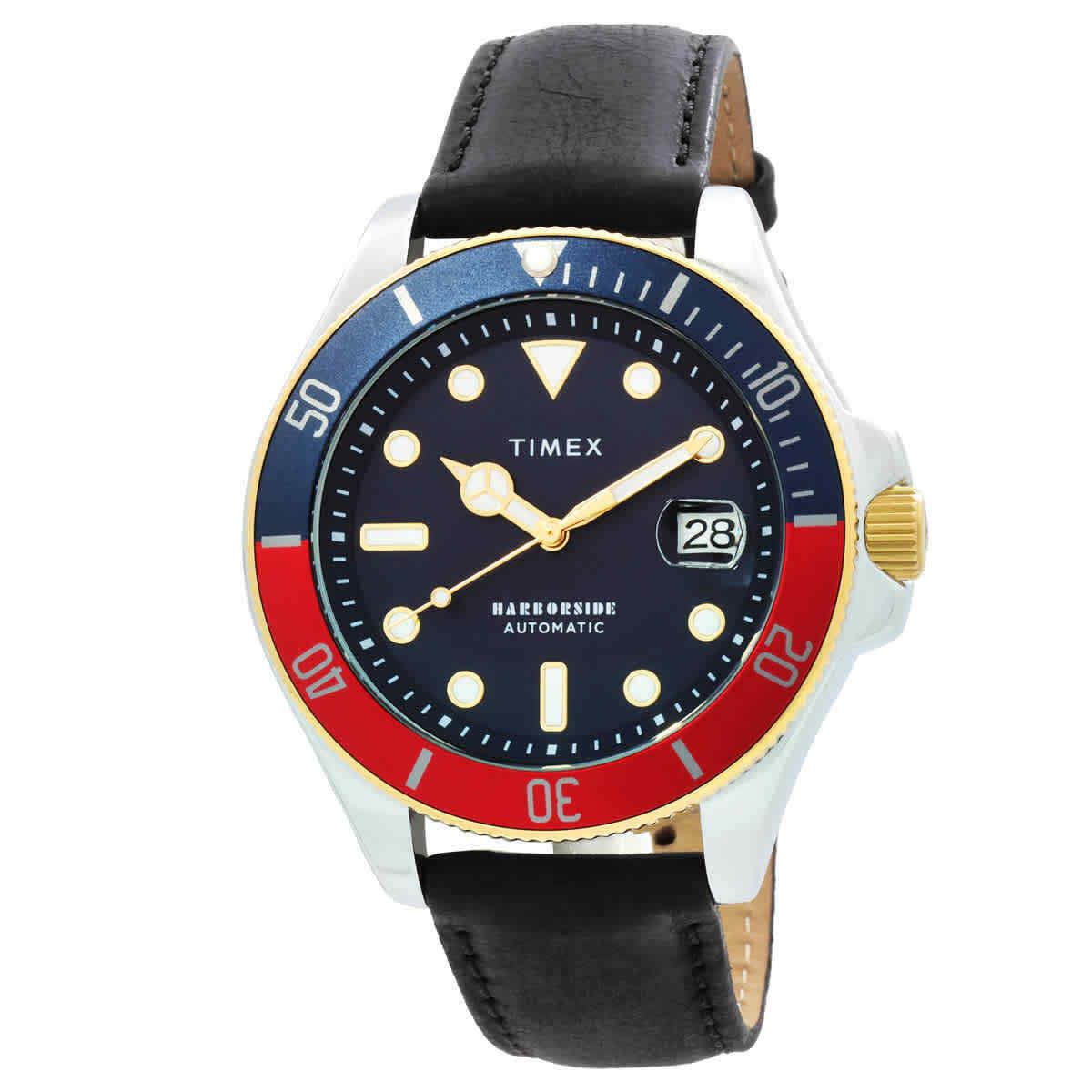 Timex Harborside Coast Automatic Blue Dial Men`s Watch TW2V72200VQ