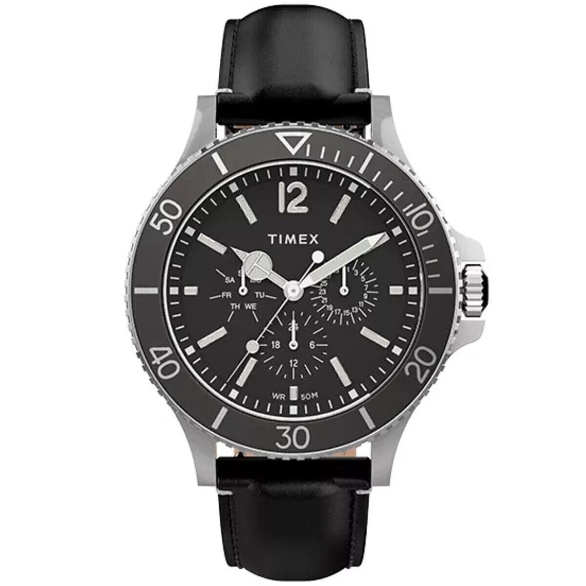 Timex City Harborside Quartz Black Dial Men`s Watch TW2U12900