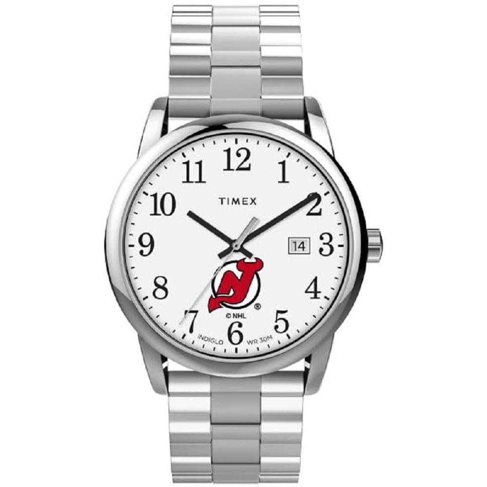 Timex Men`s Easy Reader 38mm Watch - NJ Devils with Expansion Band