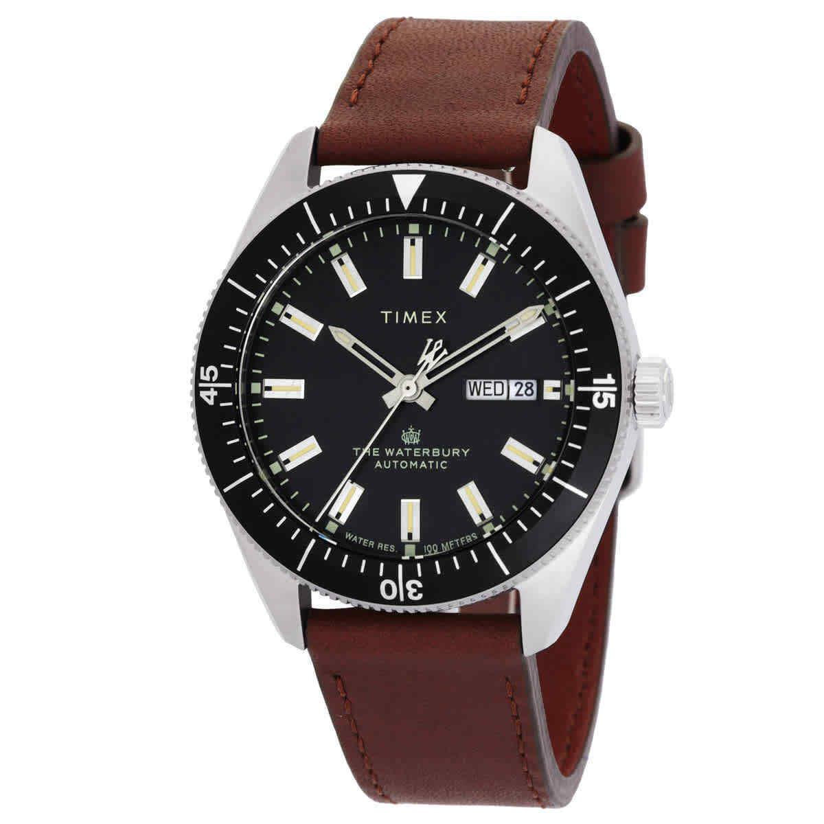 Timex Waterbury Automatic Black Dial Men`s Watch TW2V24800ZV