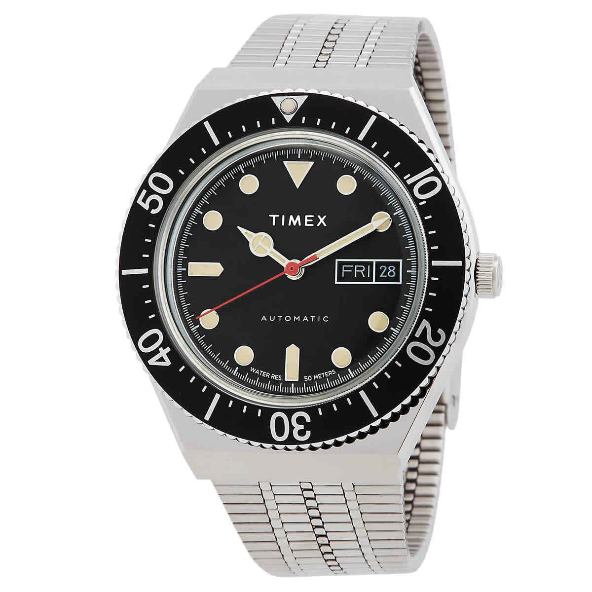 Timex M79 Automatic Black Dial Watch TW2U78300V3