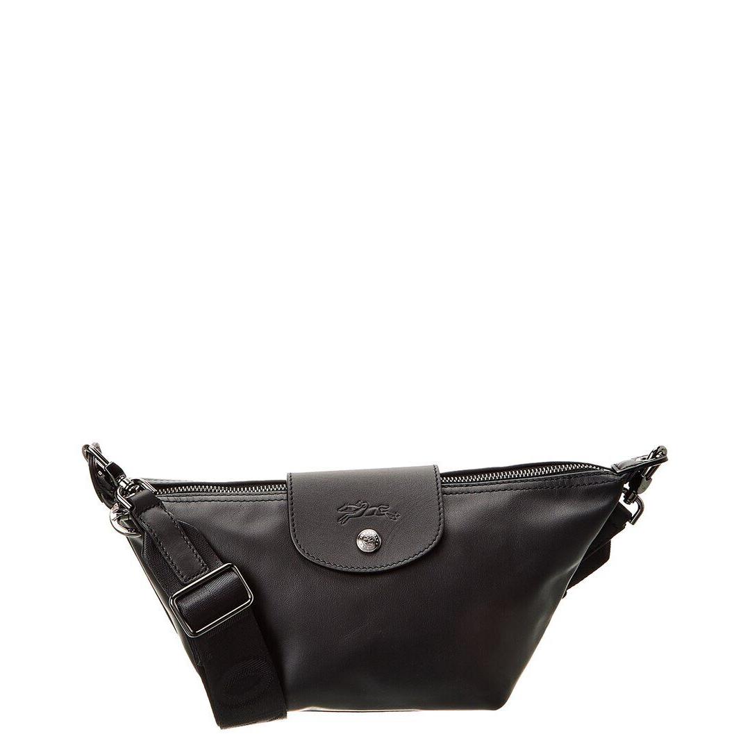 Longchamp Le Pliage Xtra Xs Leather Crossbody Women`s - Exterior: Noir