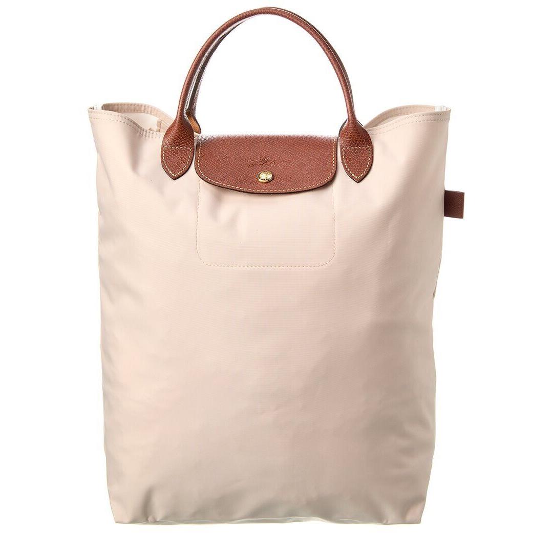 Longchamp Le Pliage Medium Canvas Tote Women`s Beige