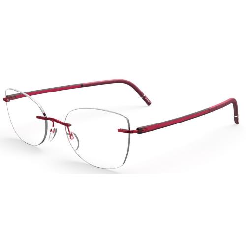 Silhouette Eyeglasses 5567 MA The Wave 54/17/135 3040 Cassis Red 5567/MA-3040