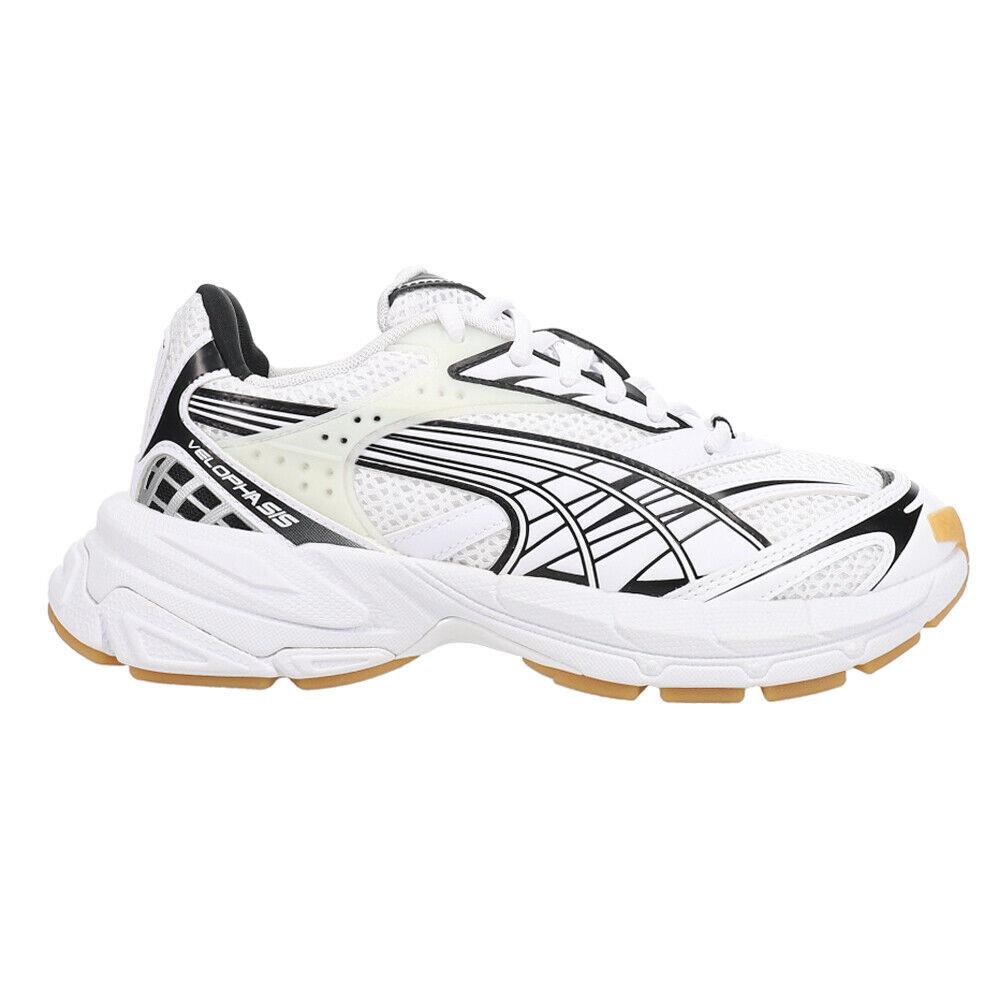 Puma Velophasis Technisch Lace Up Womens White Sneakers Casual Shoes 39684601 - White