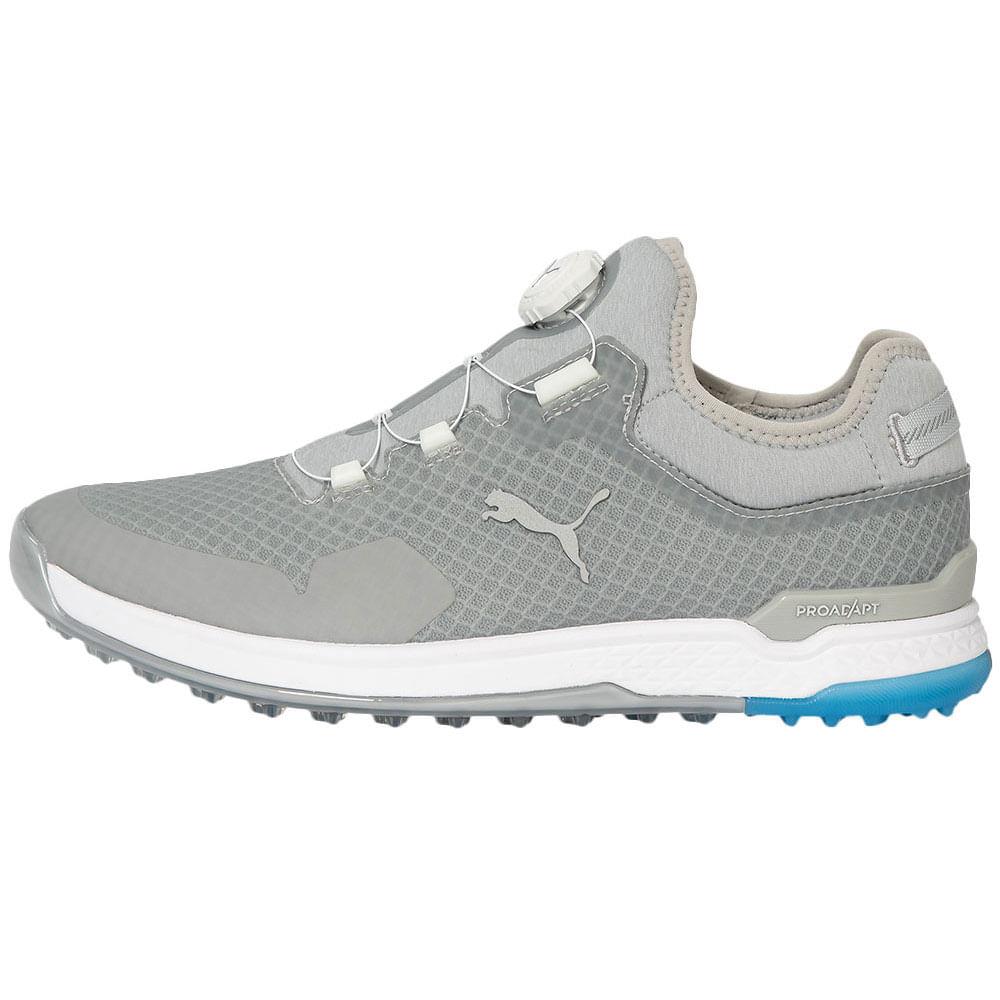 Men`s Puma Proadapt Alphacat Disc Spikeless Golf Shoes - High Rise/Puma Silver/Ibiza Blue